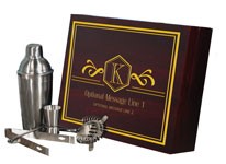Rosewood Finish Martini Set