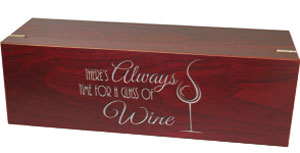 45411-G46 - Single Wine Presentation Box <br> (There's Always Time...)