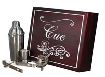 45412-G16 - Rosewood Finish Martini Set  <br> (Style G16-3)