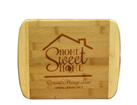 45419-G25 - 11" 2-Tone Cutting Board <br> (Home Sweet Home)