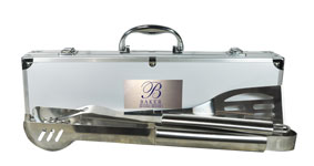 BBQ04-G1 - Aluminum 3-Piece BBQ Set <br> (Style G1)