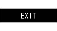 Stock Sign - Classic Engraved Signage Exit (2 x 8)