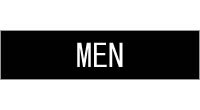 Stock Sign - Classic Engraved Men (2 X 8)