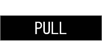 45819 - Stock Sign - Classic Engraved Pull (2 x 8)