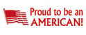 Show your patriotism and support with Proud To Be An American patriotic rubber stamps.