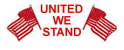 Show your patriotism and support with United We Stand patriotic rubber stamps.