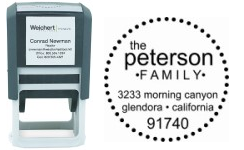 WE-Q43-6 - WEICHERT ADDRESS STAMP W/LABEL Q43 - STY 6