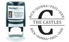 WE-R45-1 - WEICHERT ADDRESS STAMP W/LABEL R45 - STY 1