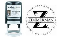 WE-R45-3 - WEICHERT ADDRESS STAMP W/LABEL R45 - STY 3 