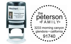 WE-R45-6 - WEICHERT ADDRESS STAMP W/LABEL R45 - STY 6 