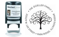 WE-R45-7 - WEICHERT ADDRESS STAMP W/LABEL R45 - STY 7 