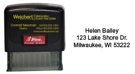 WE-42S854F - Identity Series Address Stamp - Full Color Label