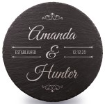 SLRD975-1 - 9-3/4" ROUND SLATE DÉCOR - STYLE 1