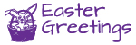 Self-Inking Easter Stamp - EASTER GREETINGS w/BASKET