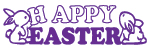 Self-Inking Easter Stamp - HAPPY EASTER w/BUNNIES