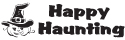 Halloween Stock Stamp - HAPPY HAUNTING