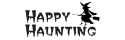 Halloween Stock Stamp - HAPPY HAUNTING WITCH