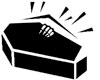 Halloween Stock Stamp - COFFIN