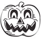 Halloween Stock Stamp - CRAZY PUMPKIN