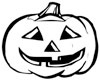 Halloween Stock Stamp - HAPPY PUMPKIN