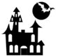 Halloween Stock Stamp - HAUNTED HOUSE