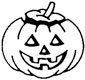 51H41 - Halloween Stock Stamp - JACK-O-LANTERN PUMPKIN