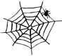 51H45 - Halloween Stock Stamp - SPIDER WEB