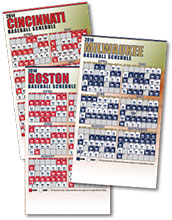 Baseball Schedule Magnet - Style 1<br/>(Set of 1000)