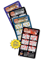 Basketball Schedule Magnet - Style 1<br/>(Set of 500)