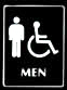 Stock ADA Compliant Sign - Men/Figure/Access (6 x 8)