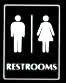 Stock ADA Compliant Sign - Restrooms/Figure (6 x 8)