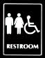 Stock ADA Compliant Sign - Restroom/Uni/Access (6 x 8)