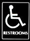 Stock ADA Compliant Sign - Restrooms/Access (6 x 8)