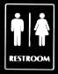 Stock ADA Compliant Sign - Restroom/Figure (6 x 8)