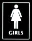 Stock ADA Compliant Sign - Girls/Figure (6 x 8)