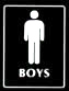 45228 - Stock ADA Compliant Sign - Boys/Figure (6 x 8)