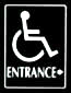 45230 - Stock ADA Compliant Sign - Entrance Right Arrow Access (6 x 8)