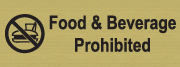 45315-11 - Style 11 - Food & Beverage Prohibited