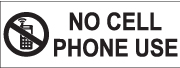 45317-12 - Style 12 - No Cell Phone Use