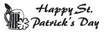 Self-Inking St. Patrick's Day Stamp - HAPPY ST. PATRICK'S DAY w/STEIN