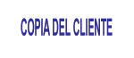 Self-Inking Stamp - COPIA DEL CLIENTE