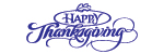 55281 - Self-Inking Thanksgiving Stamp - HAPPY THANKSGIVING w/LEAF