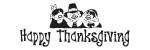 Self-Inking Thanksgiving Stamp - HAPPY THANKSGIVING w/PILGRIMS & INDIAN