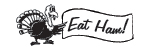 Self-Inking Thanksgiving Stamp - EAT HAM!