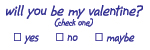 55206 - Self-Inking Valentine's Stamp - WILL YOU BE MY VALENTINE