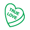 55223 - Self-Inking Valentine's Stamp - TRUE LOVE CANDY HEART