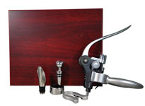 WTL02 - Rosewood Finish 5-Piece Wine Tool Set